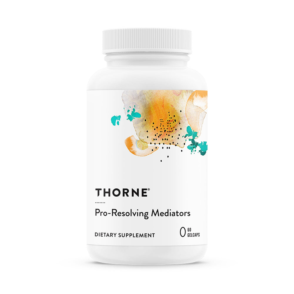 THORNE frasco frontal mostrando diseño y dosis para apoyo tisular
