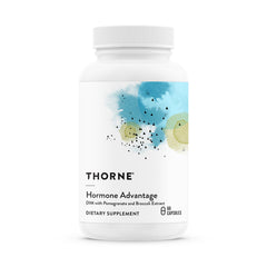 THORNE frasco frontal mostrando la etiqueta y beneficios clave
