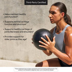 Atleta con THORNE Glucosamina y Condroitina: soporte ligero para articulaciones durante el entrenamiento.