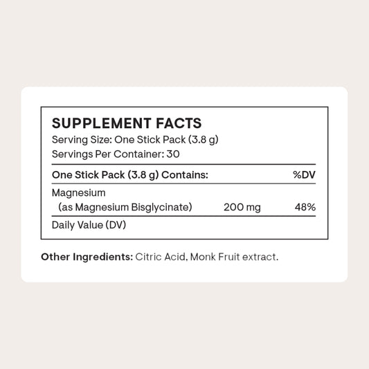 THORNE Magnesium Bisglycinate powder close-up shows fine granules for easy mixing.
