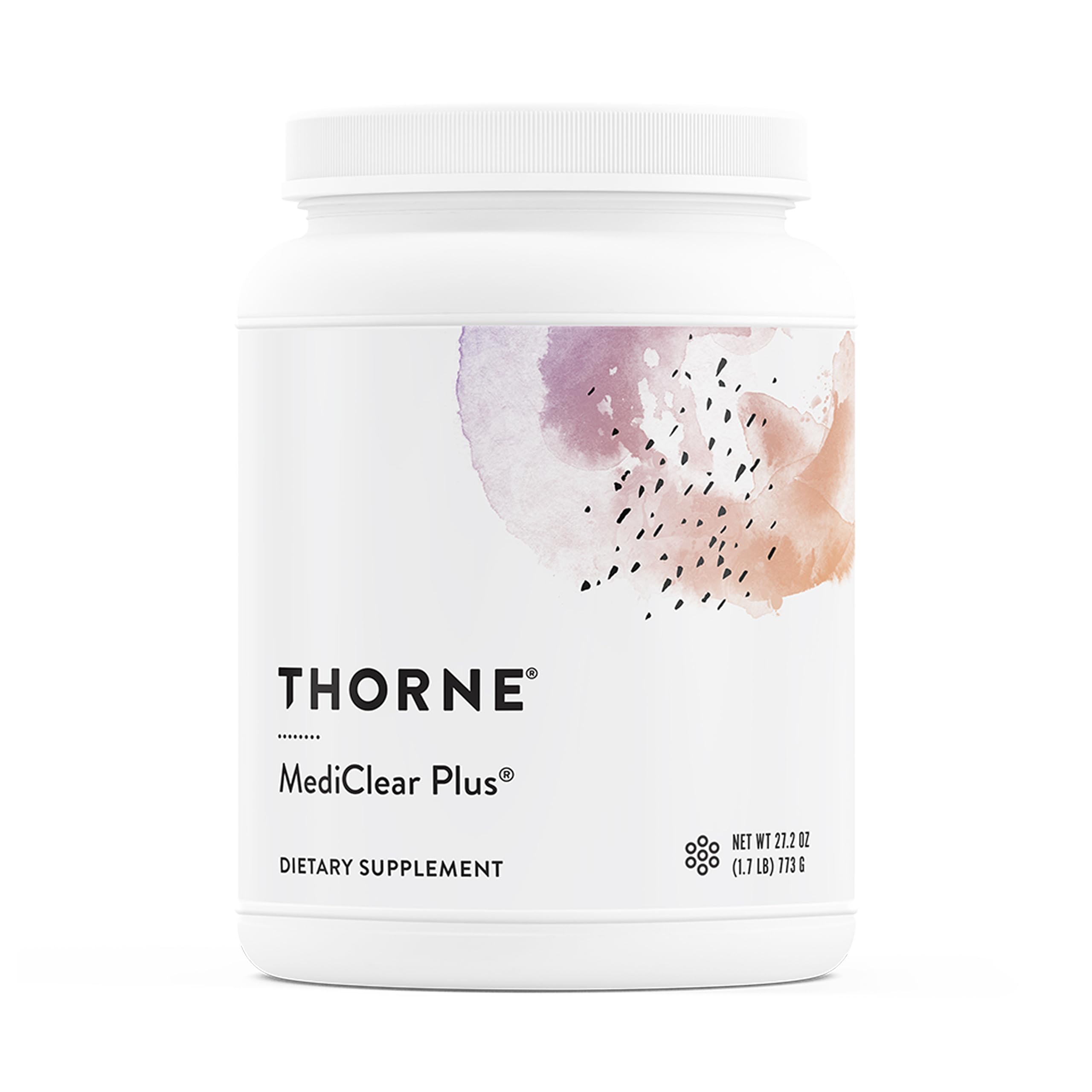 THORNE envase frontal mostrando nombre y aspecto del producto para confianza