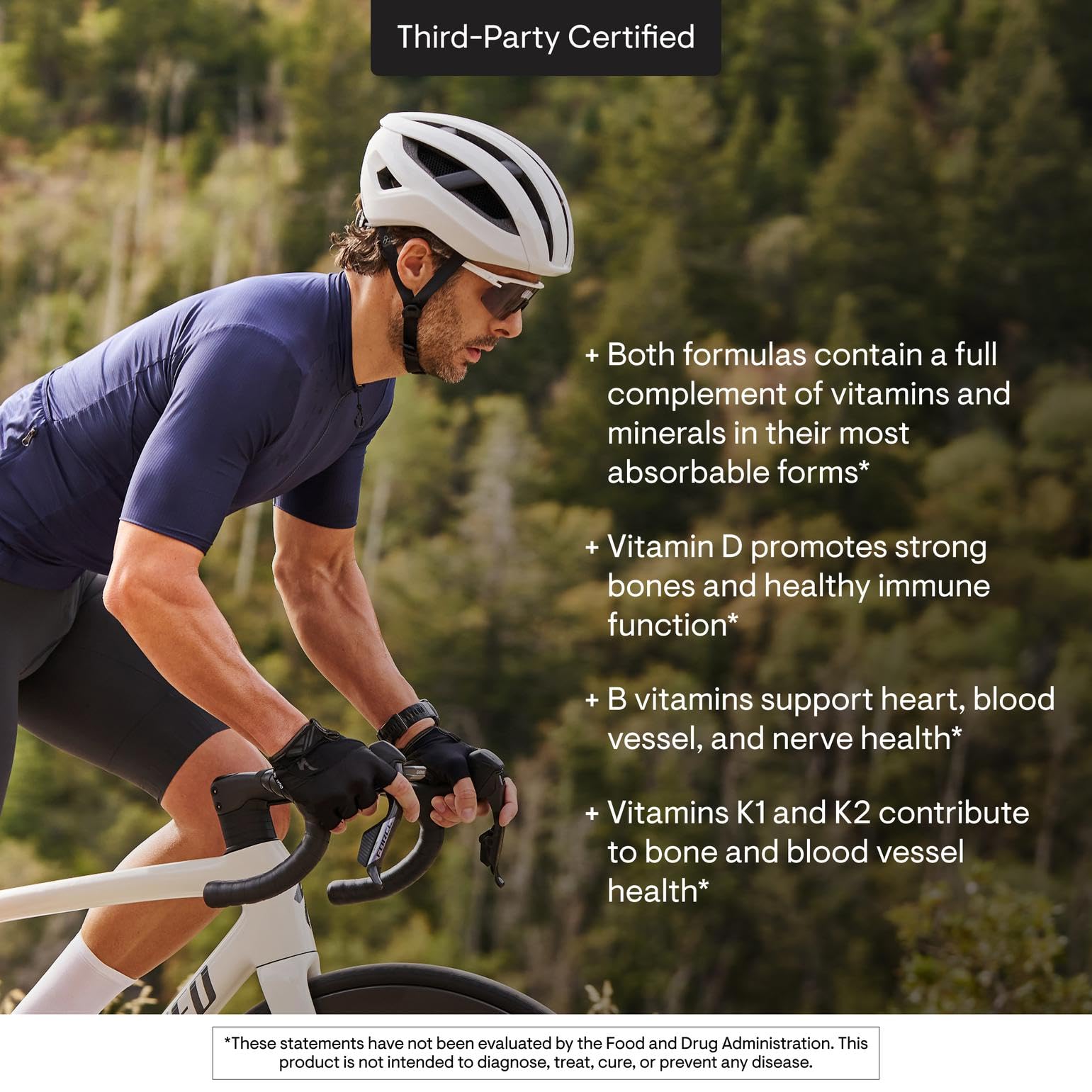 THORNE Multi-Vitamin Elite athletes trust badge on packaging