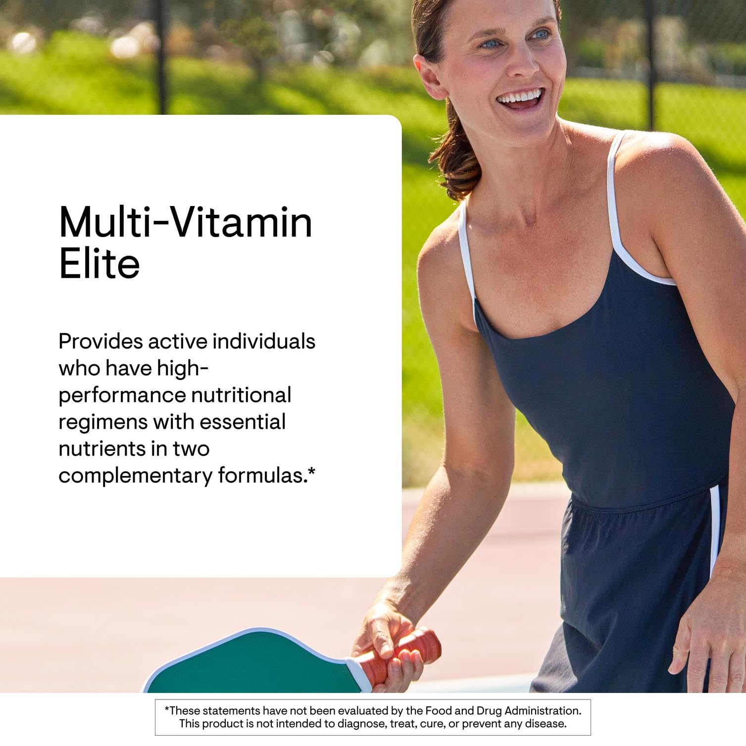 THORNE Multi-Vitamin Elite PM formula capsules shown for nighttime rest support