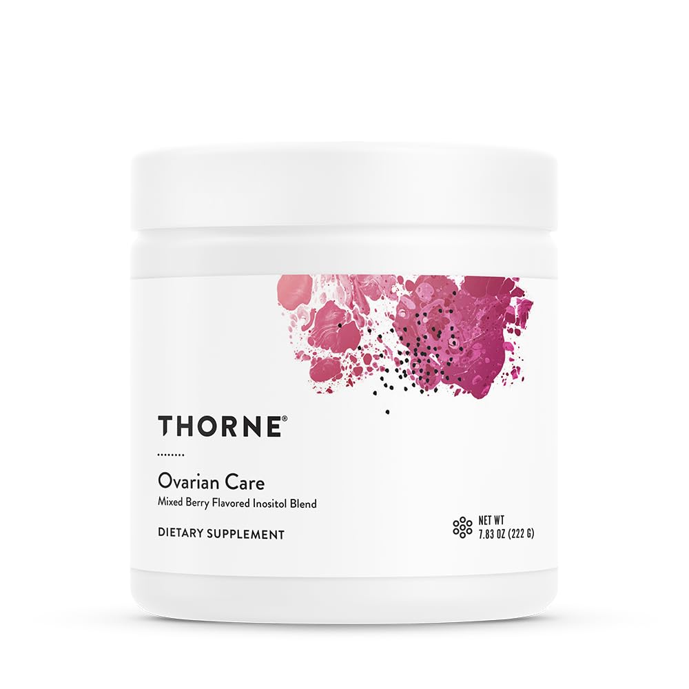 THORNE frasco frontal con etiqueta clara y diseño llamativo, confianza visual
