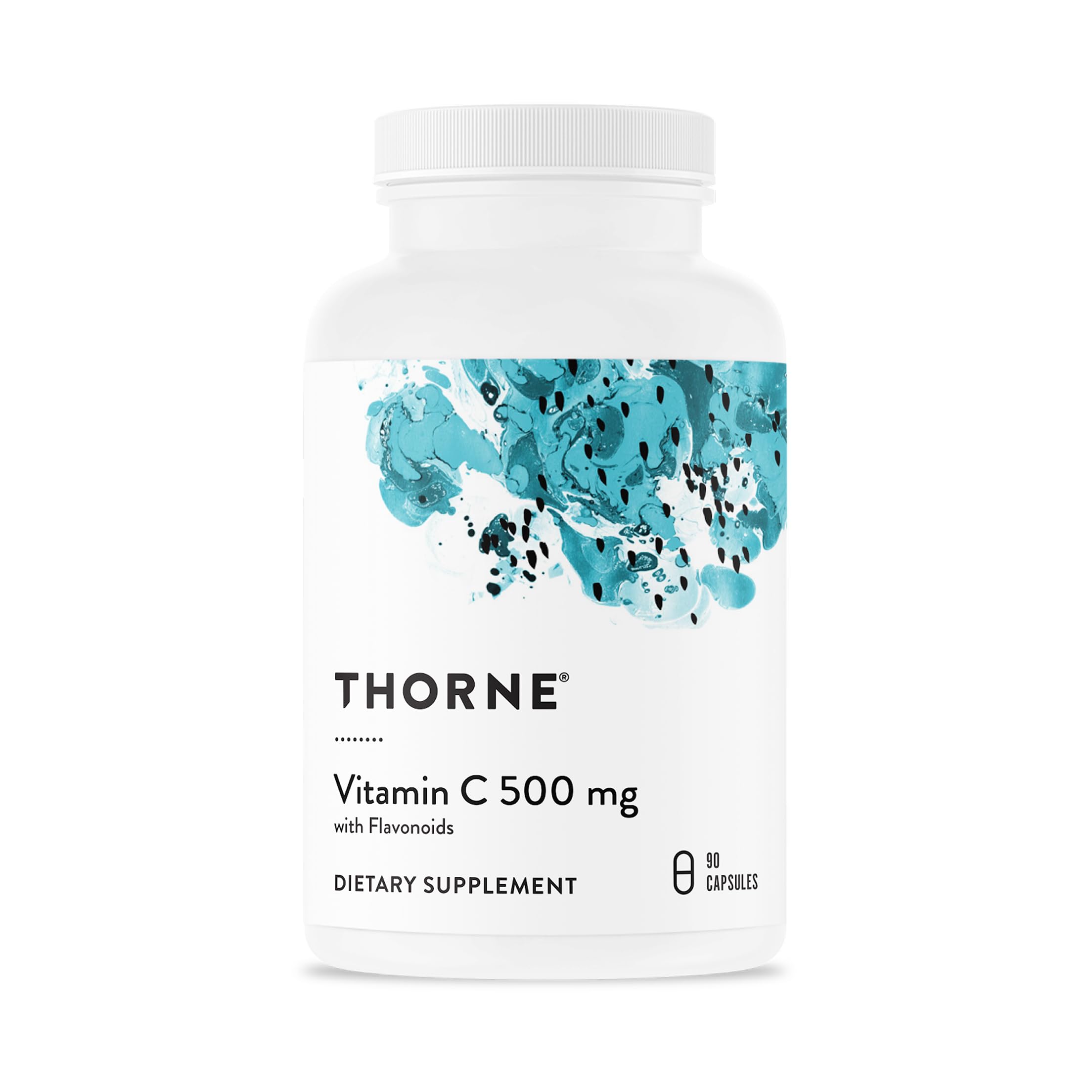 THORNE envase frontal mostrando etiqueta y beneficio de pureza
