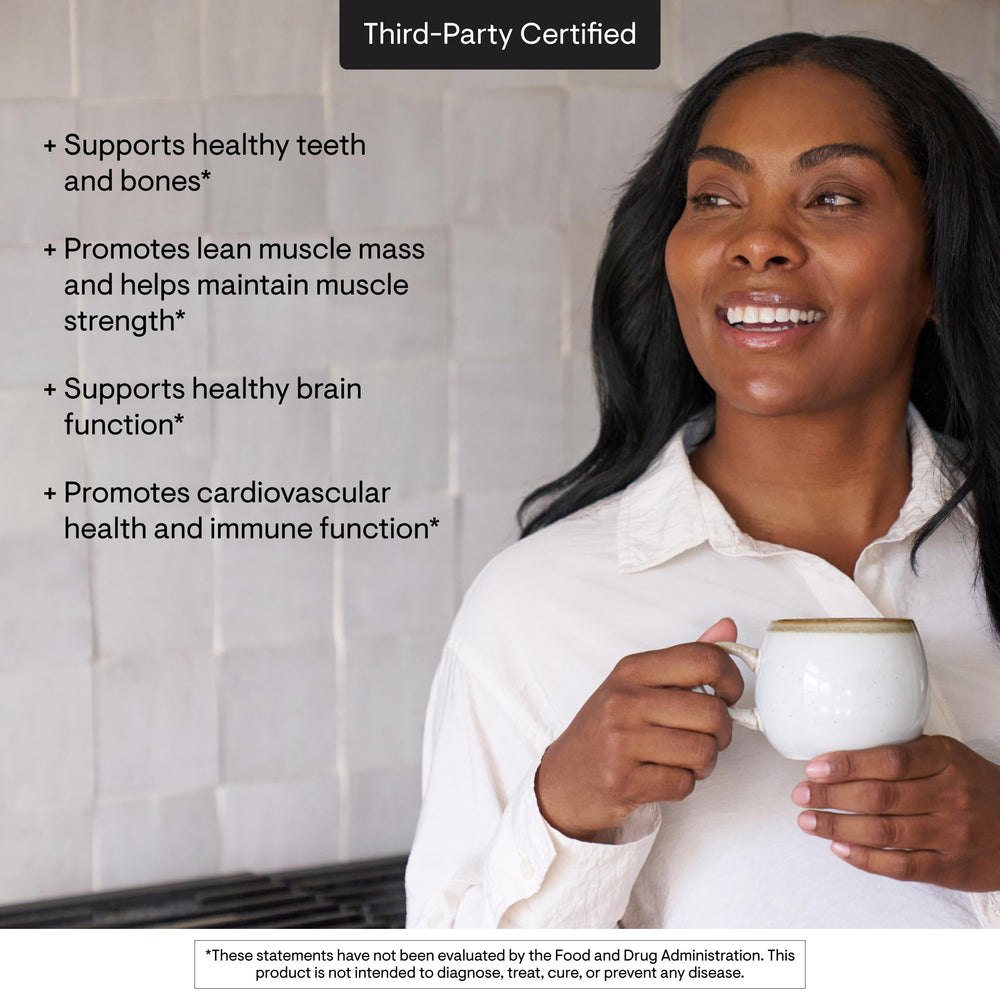 THORNE Vitamin D3 on pantry shelf suggests accessible ongoing support.