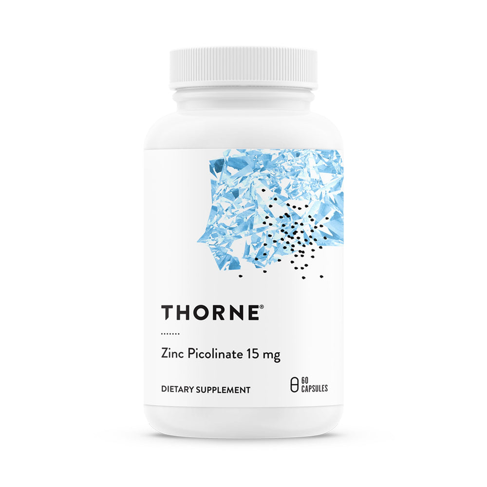 THORNE frasco frontal mostrando etiqueta y beneficio de absorción