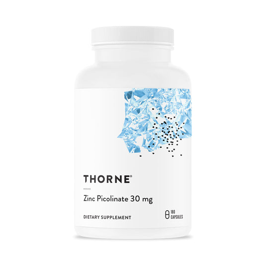 THORNE frasco frontal mostrando etiqueta y beneficio de absorción