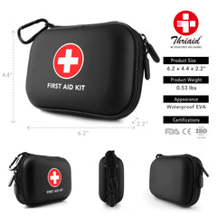 THRIAID estuche abierto mostrando 100 piezas listas para usar