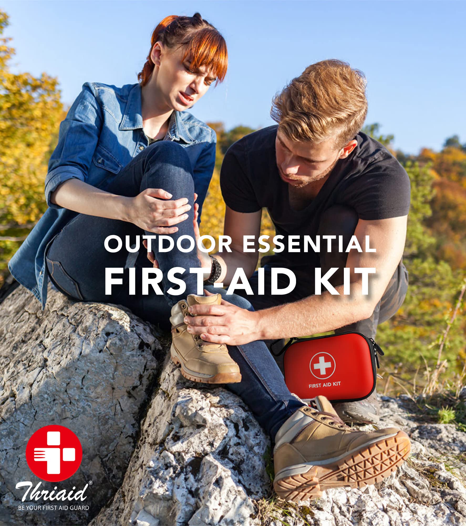 THRIAID comparación de tamaño en mano para portabilidad