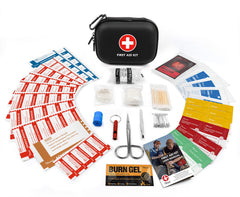 THRIAID detalle de cremallera doble y mosquetón para transporte seguro