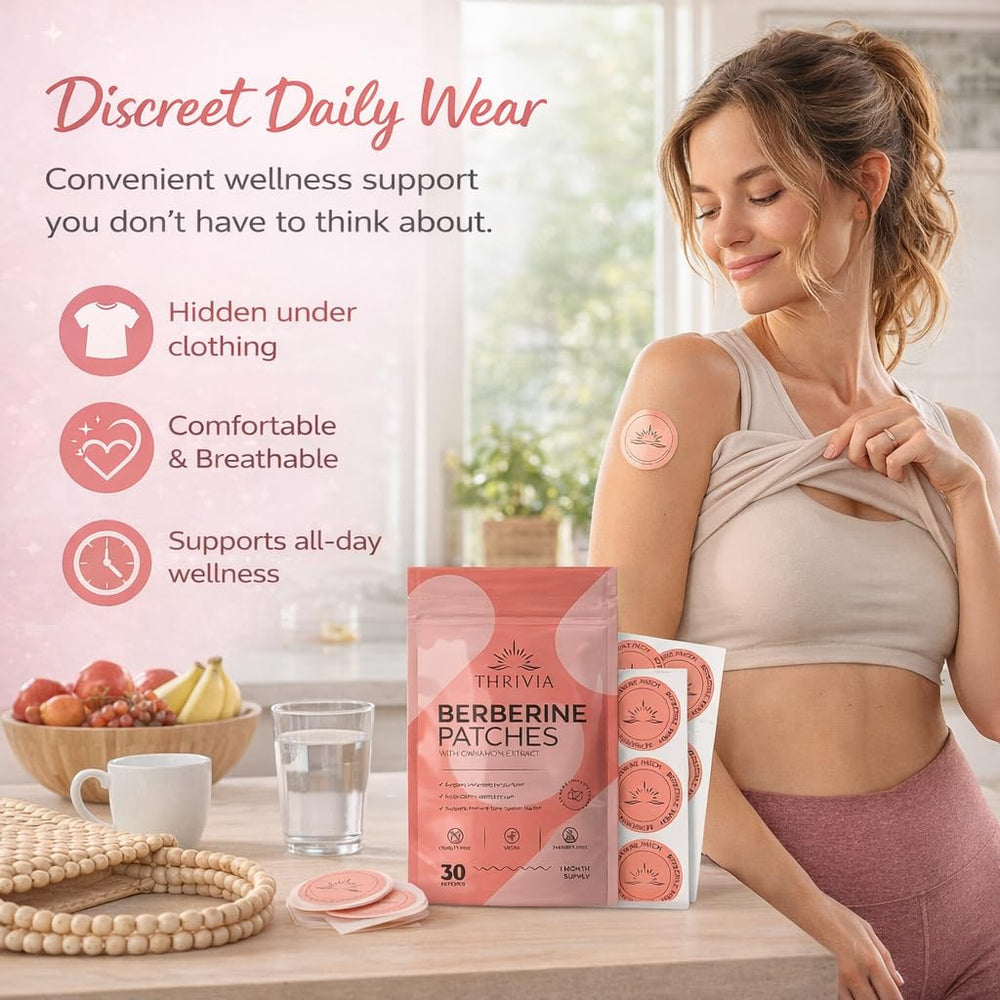 Thrivia parche aplicado en brazo demuestra discreción y confort