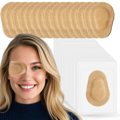 THSIREE parche ocular frontal mostrando forma y color nude, comodidad discreta