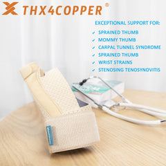 THX4COPPER comparación de tamaño junto a regla para ajuste adecuado