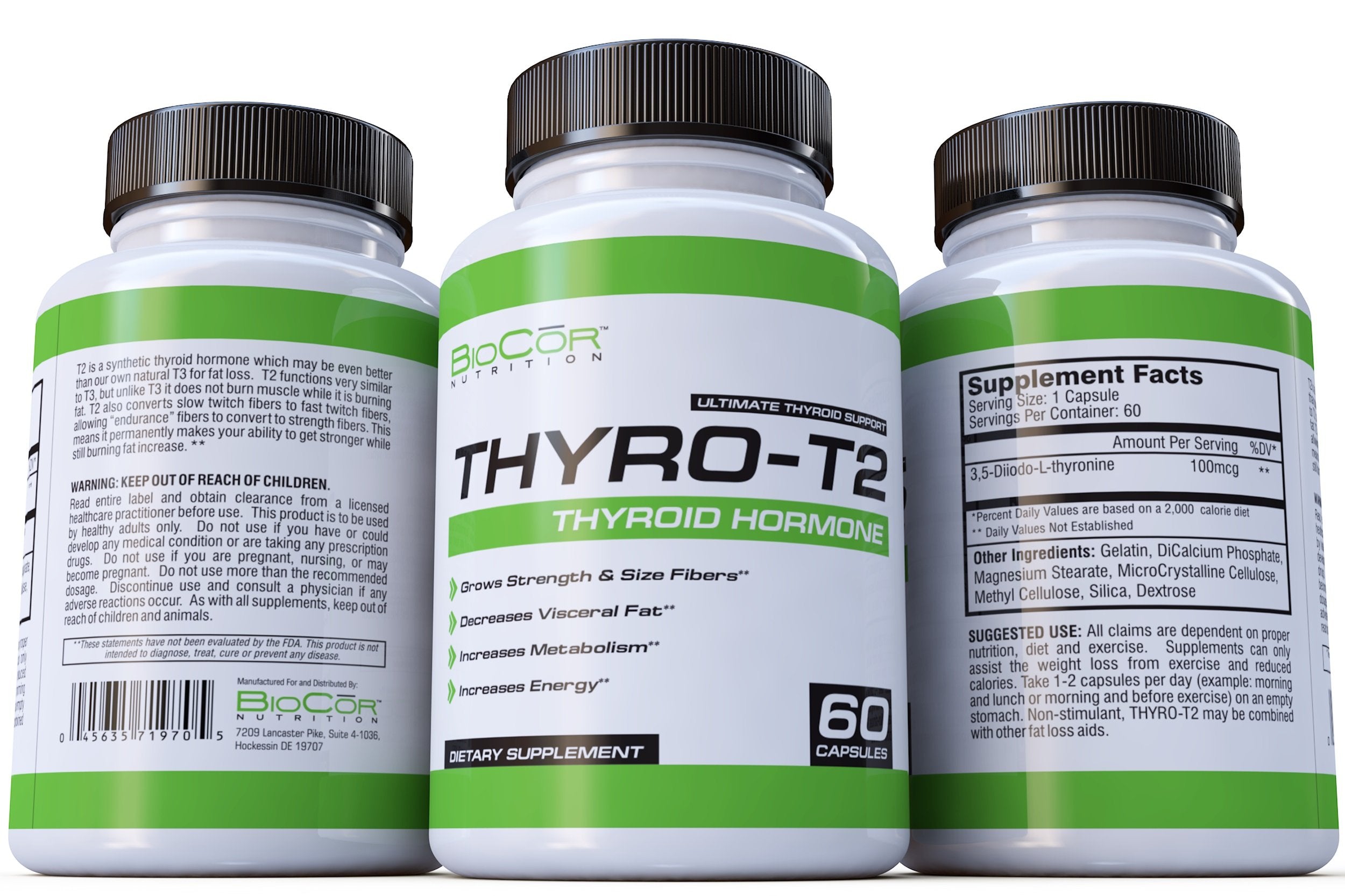 Thyro-T2 en mesa de cocina junto a dieta saludable y ejercicio