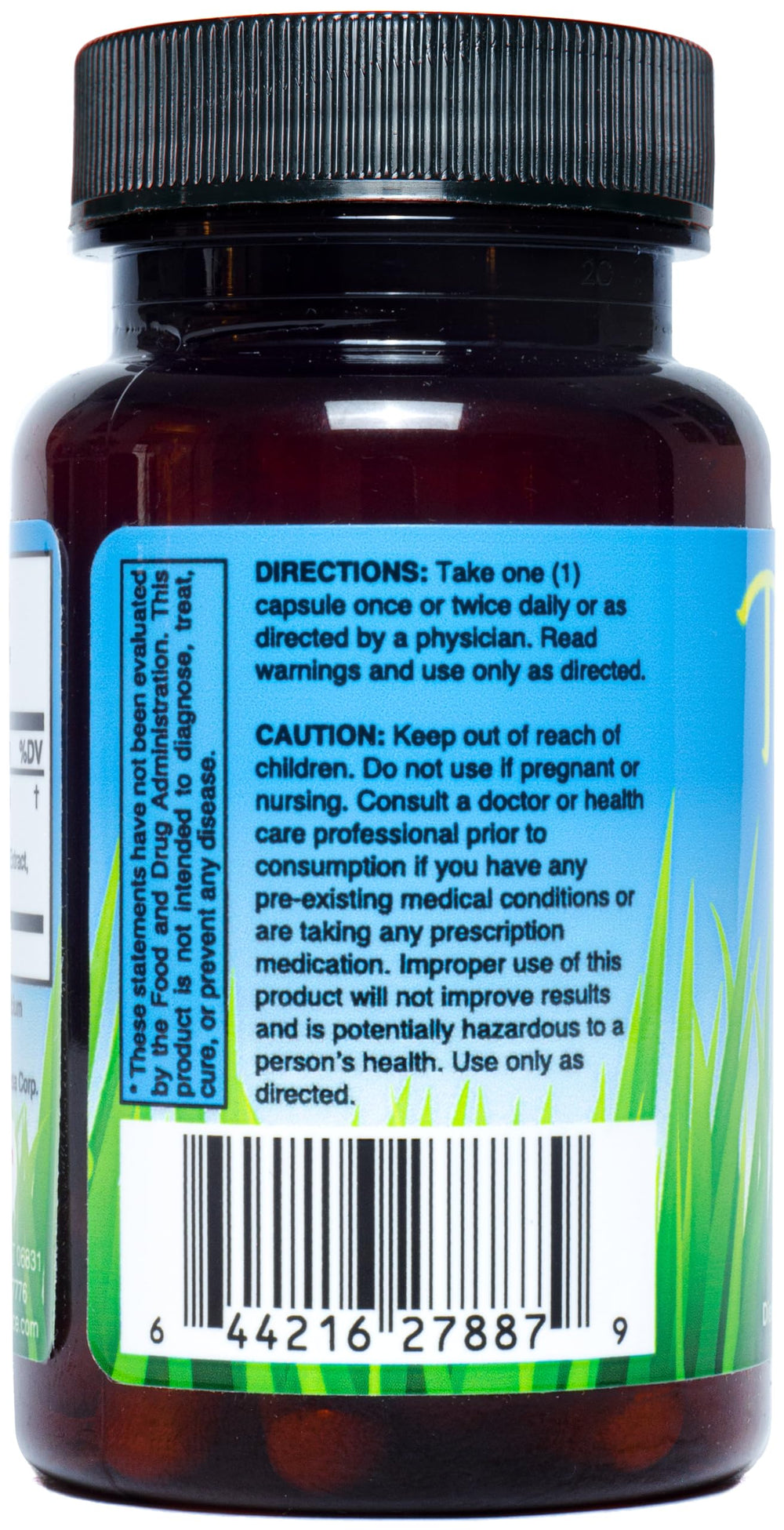 Detalle de cápsula vegetal Thyrogard que resalta textura y pureza