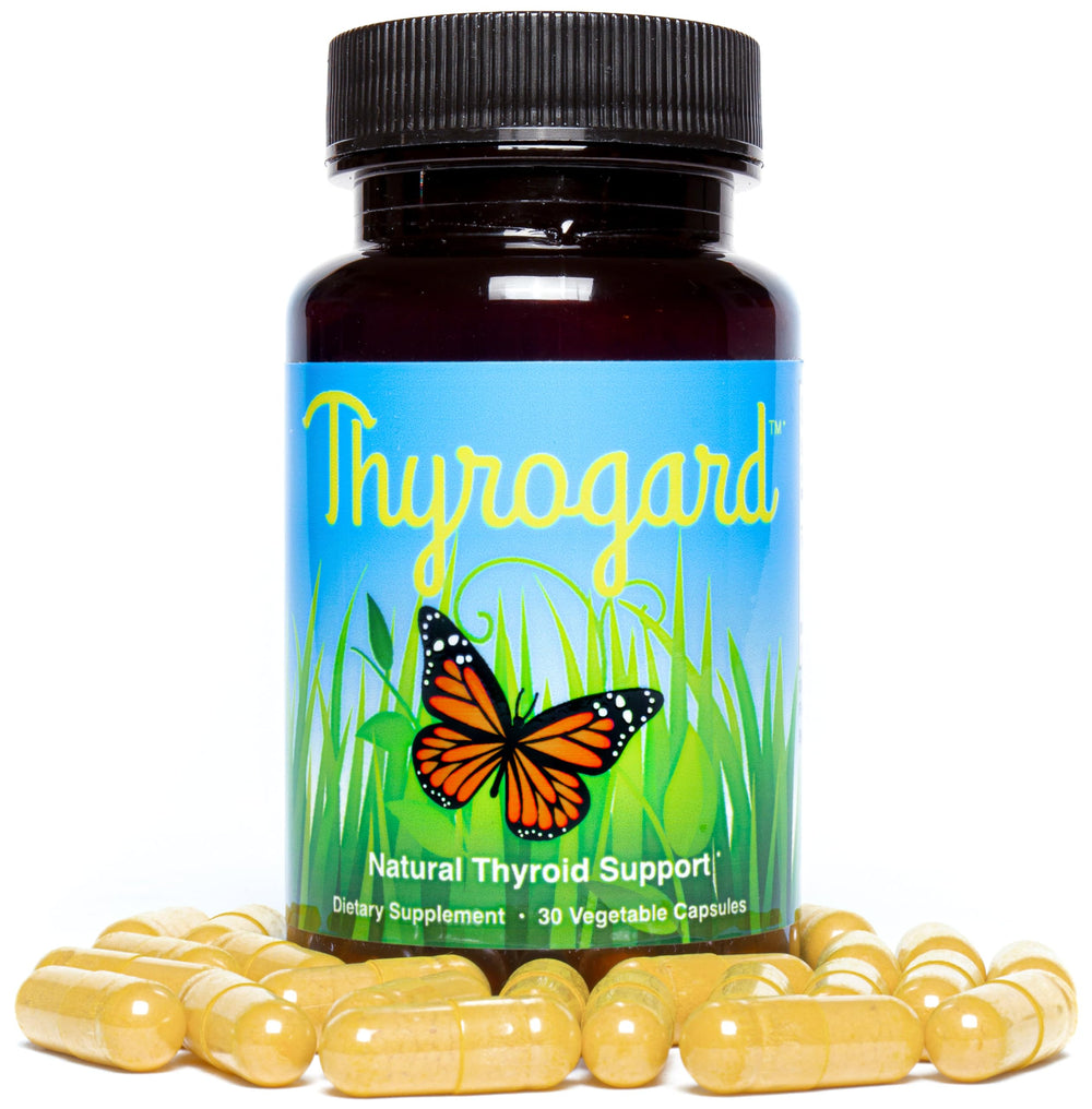 Frasco Thyrogard en una cocina saludable transmitiendo integración diaria