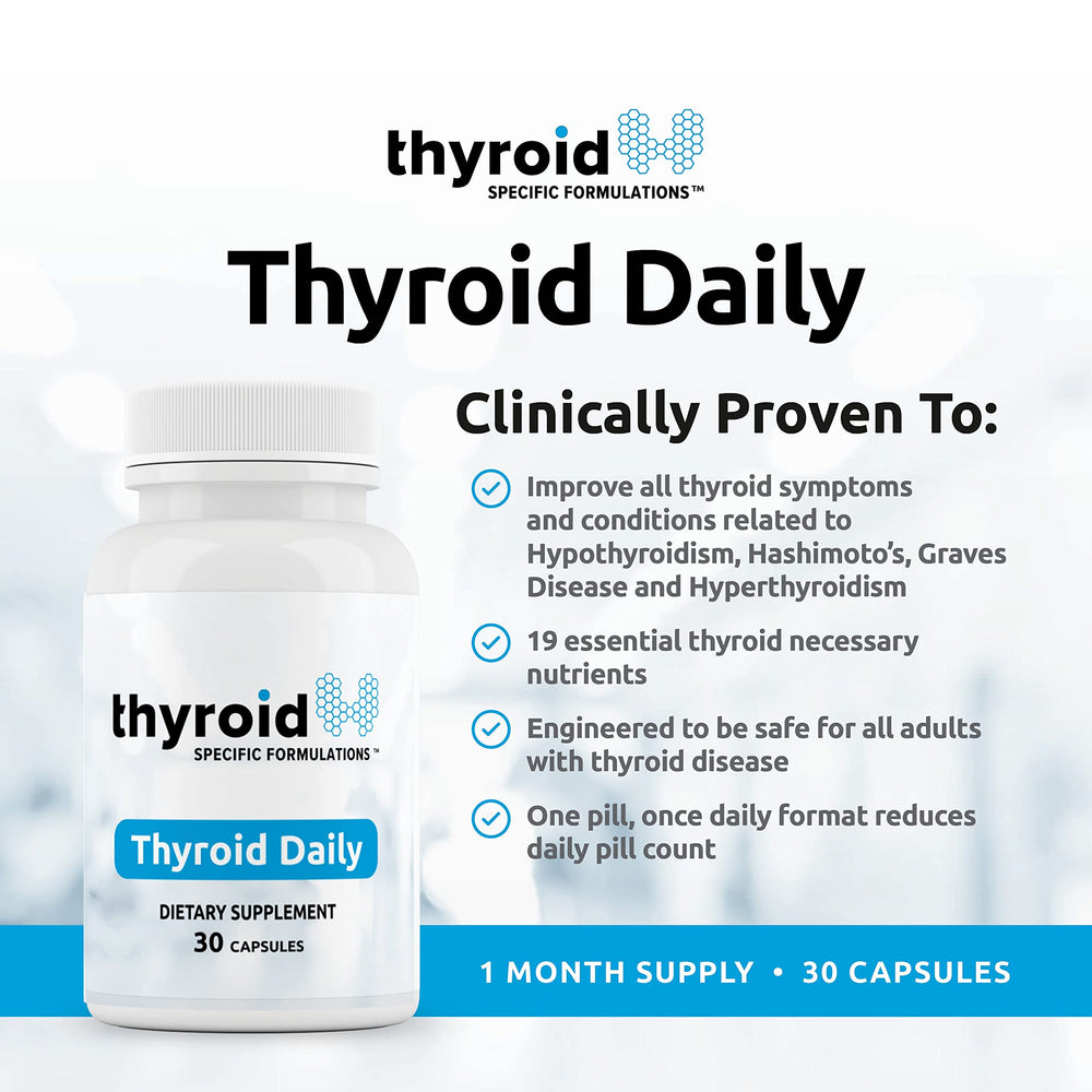 Thyroid Specific Formulations cápsula en mano indicando dosis fácil