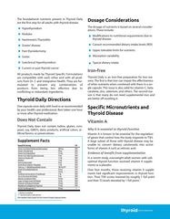 Thyroid Specific Formulations primer plano de cápsula destacando calidad