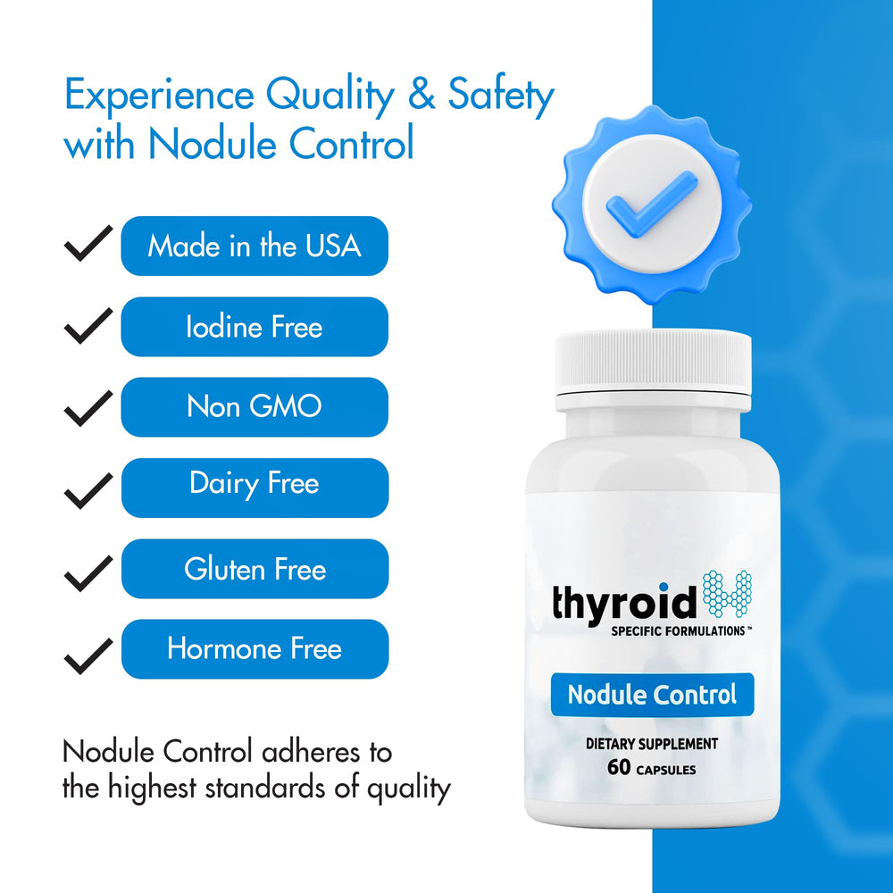 Thyroid Specific Formulations cápsulas en primer plano destacando textura y seguridad del producto