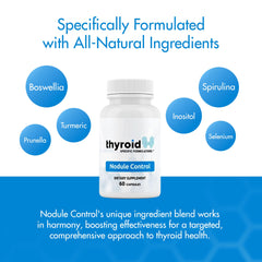 Thyroid Specific Formulations etiqueta nutricional legible para verificar ingredientes y dosificación
