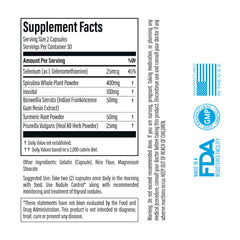 Thyroid Specific Formulations spirulina, boswellia y cúrcuma juntos para soporte natural