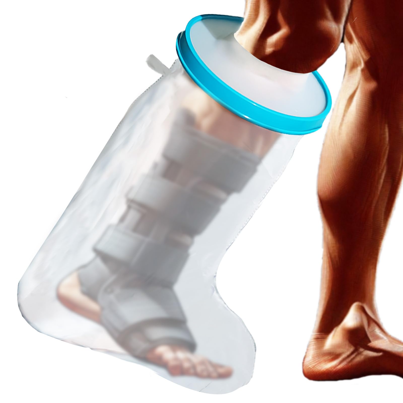Tideshake frente del empaque mostrando funda impermeable y talla grande