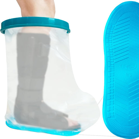 Tideshake frente del empaque mostrando funda impermeable y tamaño extra ancho