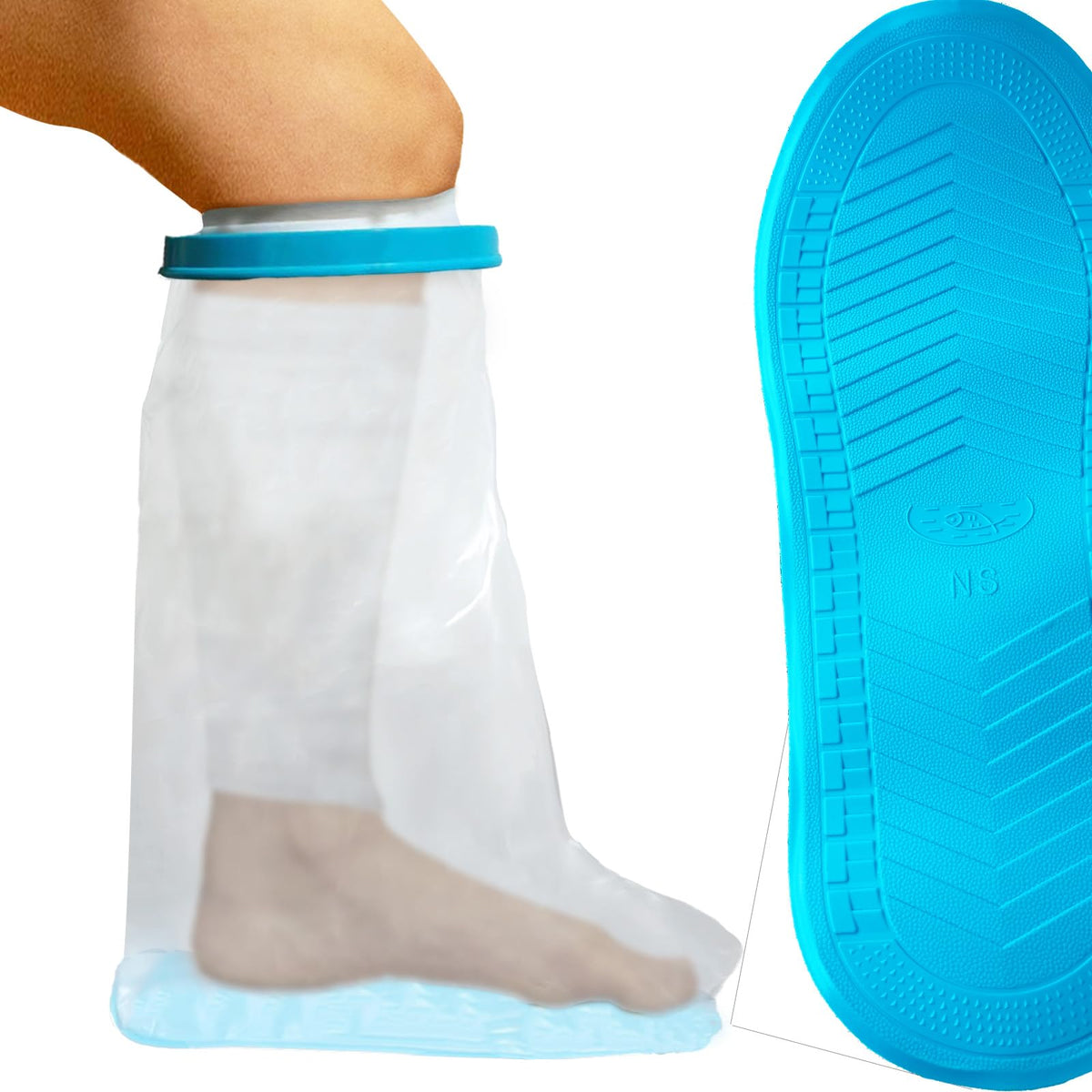 Tideshake vista frontal del envase mostrando funda impermeable y reutilizable