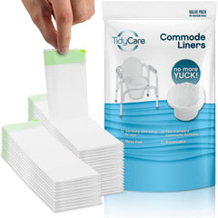 TidyCare paquete frontal mostrando 48 fundas fácil almacenamiento