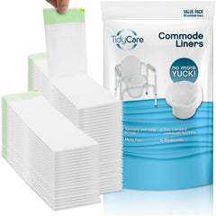 TidyCare empaque frontal mostrando 96 fundas, comodidad inmediata