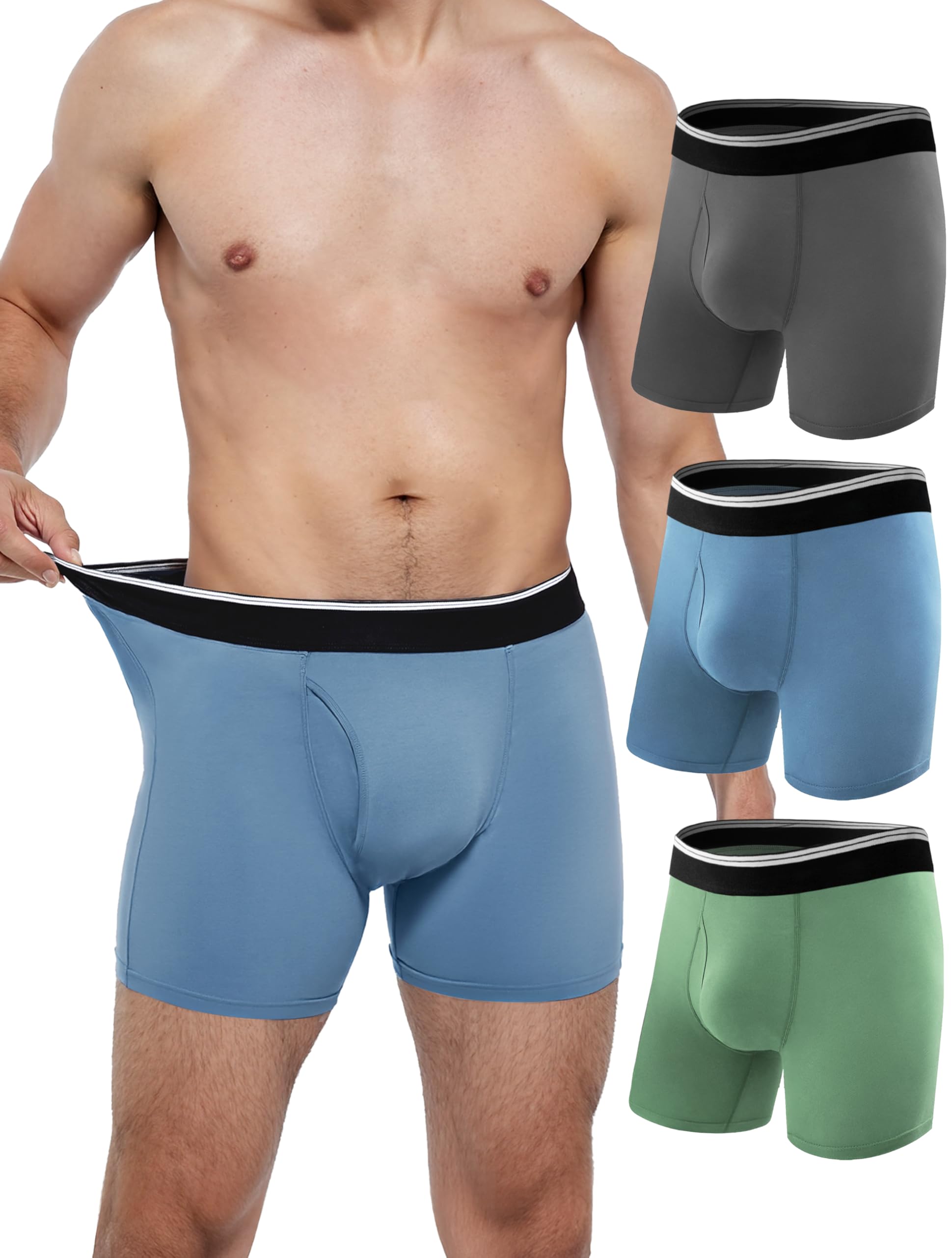 TIICHOO bóxer frontal empaquetado mostrando diseño discreto y confianza
