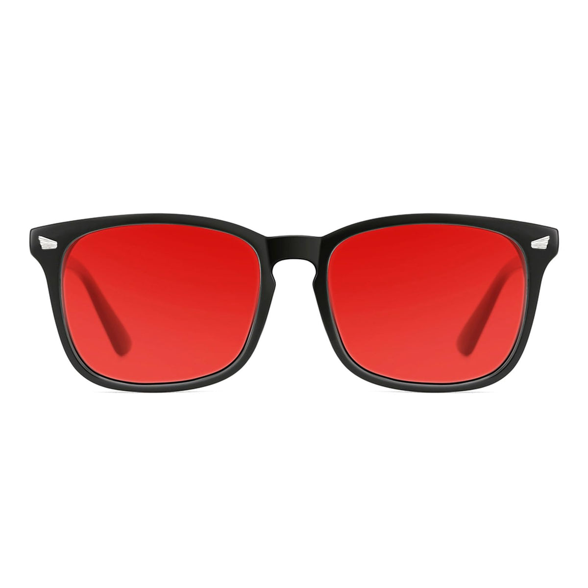TIJN vista frontal de las gafas mostrando montura cuadrada y estilo unisex para comodidad