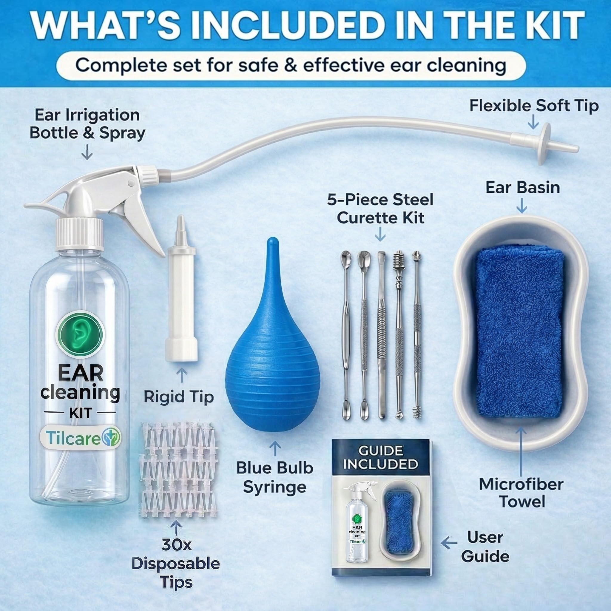 Tilcare escena familiar con adulto usando kit para limpieza supervisada segura