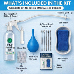 Tilcare escena familiar con adulto usando kit para limpieza supervisada segura