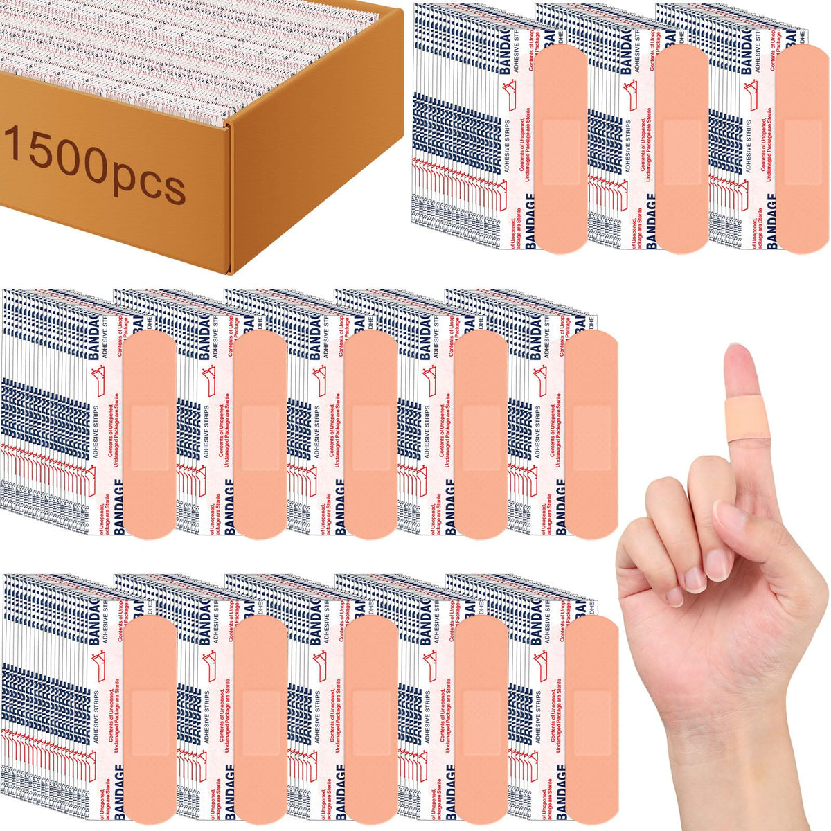Timgle embalaje frontal con 1500 unidades para suministros inmediatos