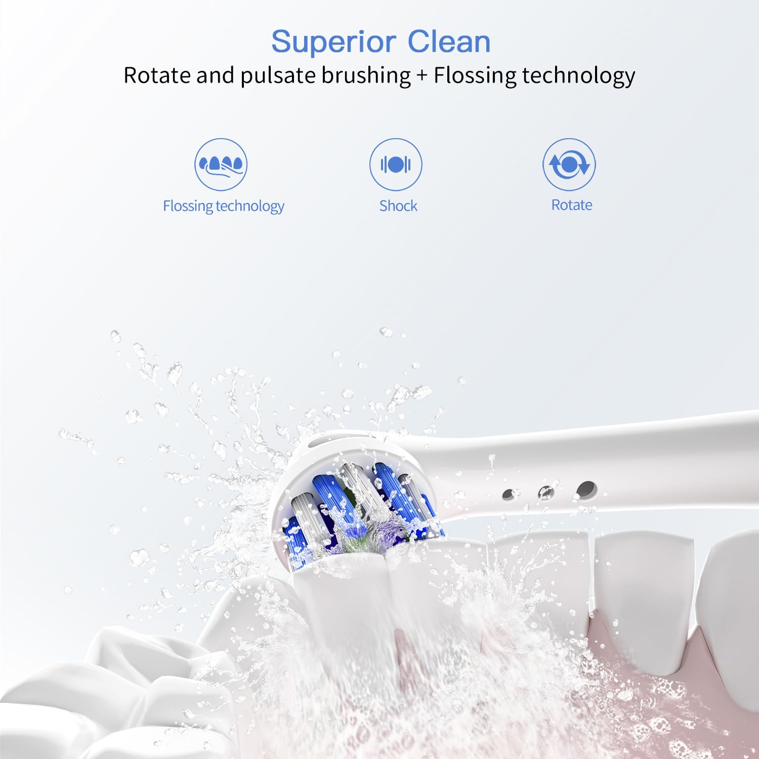 TINGOX comparación tamaño con mango Oral-B, encaje seguro y fácil