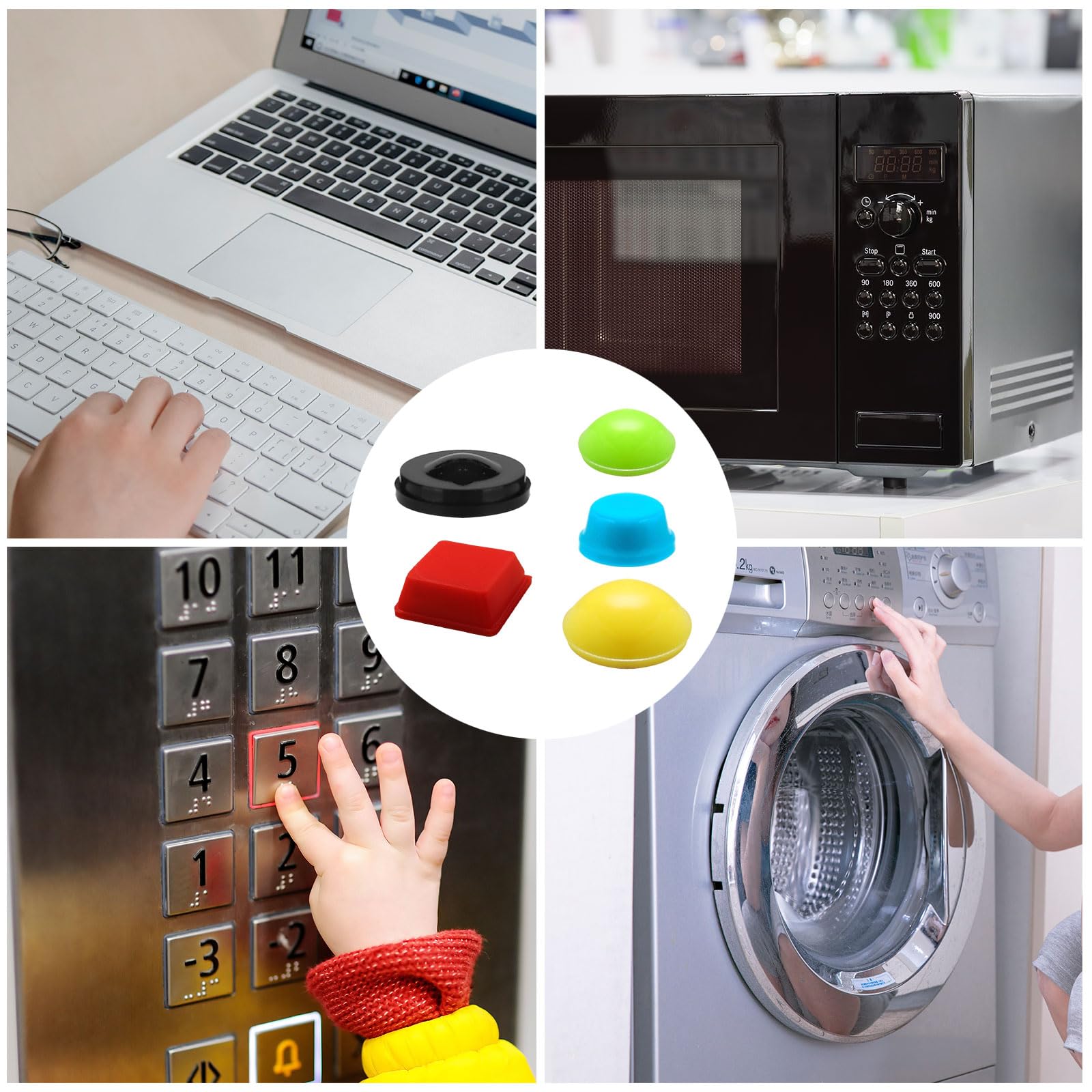 Tinoaly en ambiente hogareño señalizando interruptores y electrodomésticos