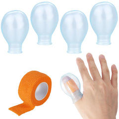 Tinoaly funda pulgar embalaje frontal muestra contenido y practicidad