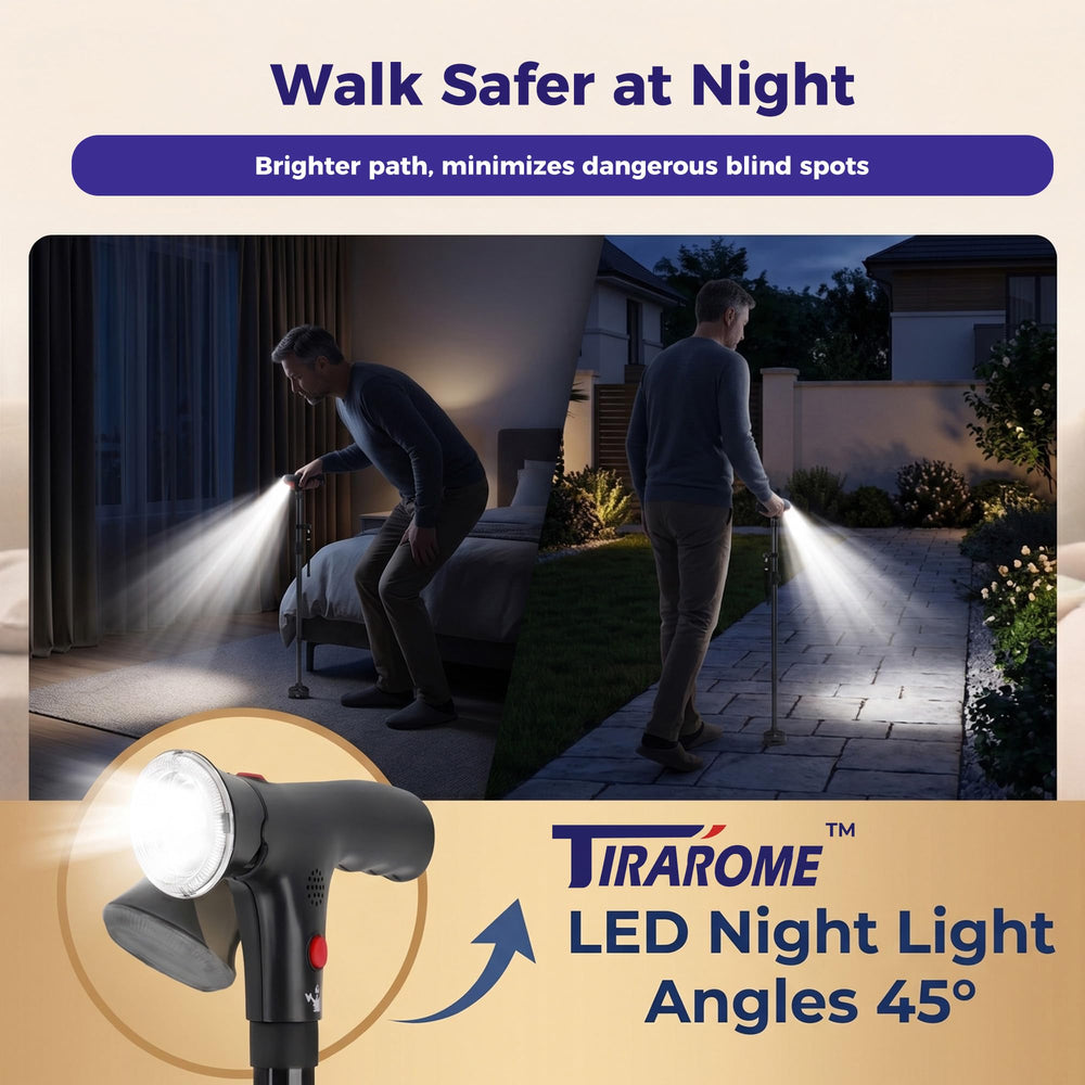 TIRAROME cabezal LED inclinado 45° para mejor iluminación nocturna