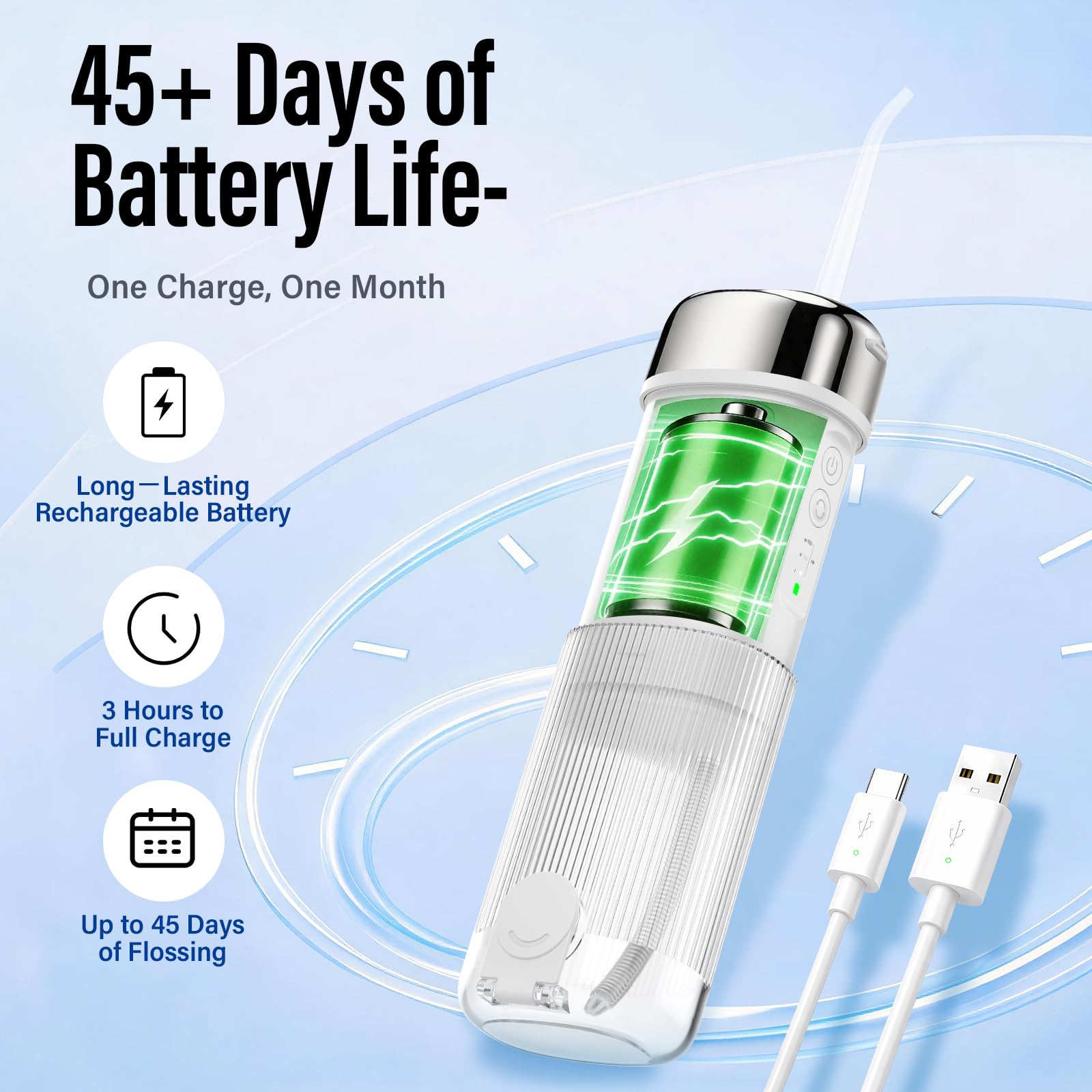 Tittkero con cable USB-C conectando en portátil para carga rápida