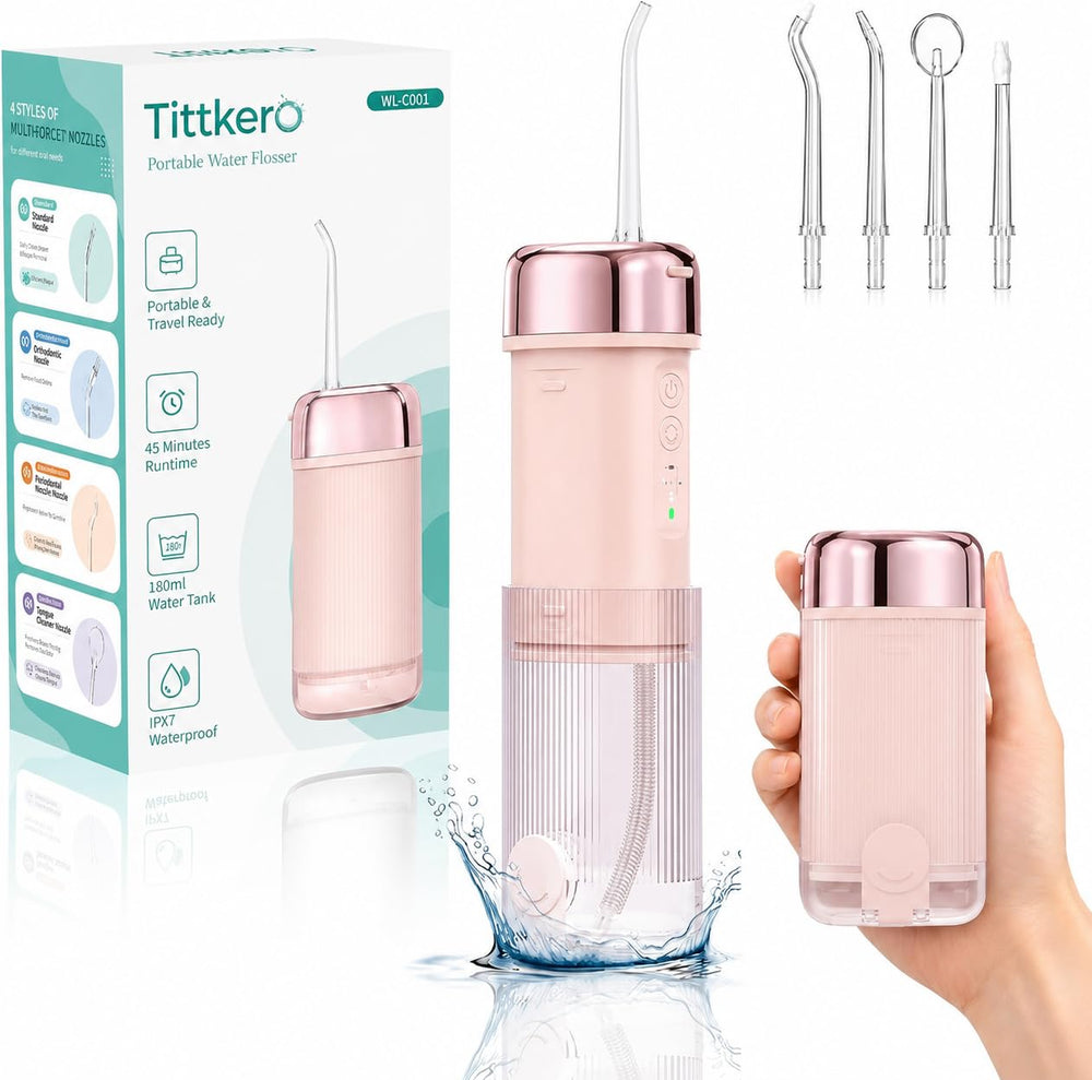 Tittkero vista frontal del irrigador compacto, portabilidad inmediata