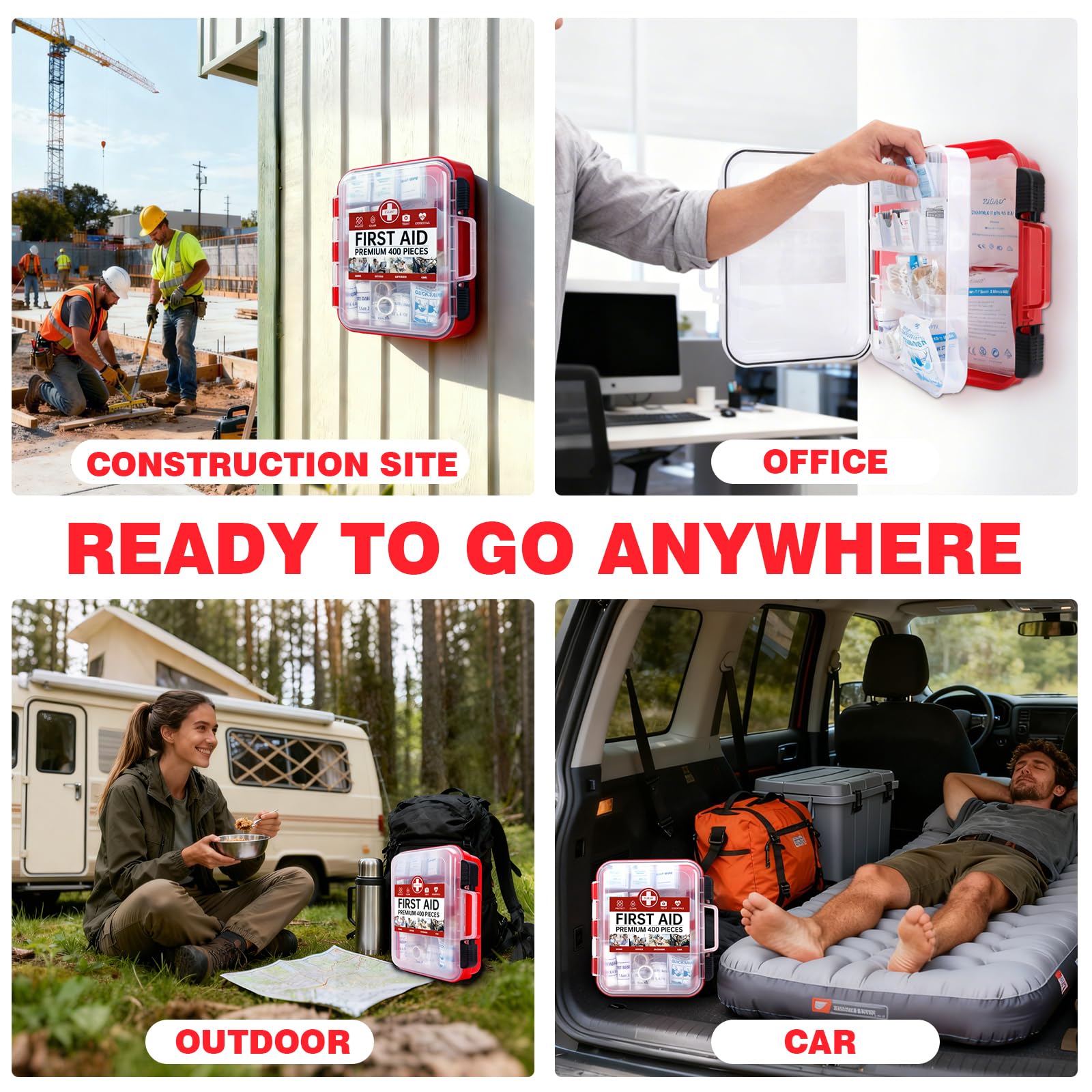 TLIEAO materiales cercanos como tijeras y guantes listos para usar