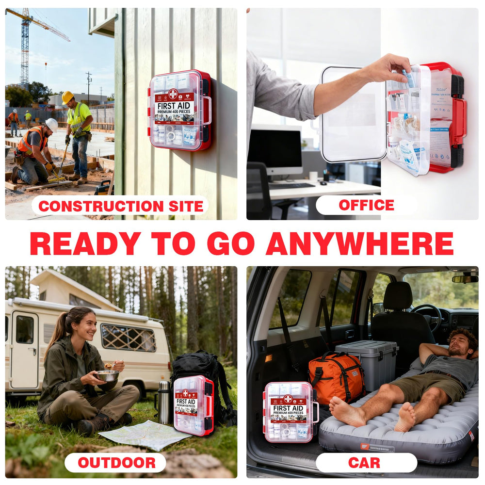 TLIEAO materiales cercanos como tijeras y guantes listos para usar