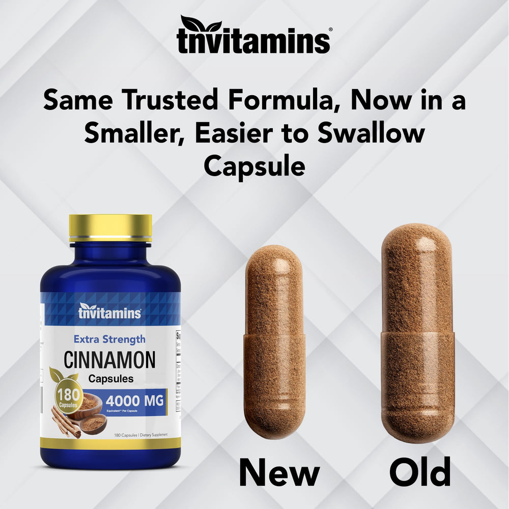 tnvitamins una cápsula en mano para comparar tamaño y facilidad