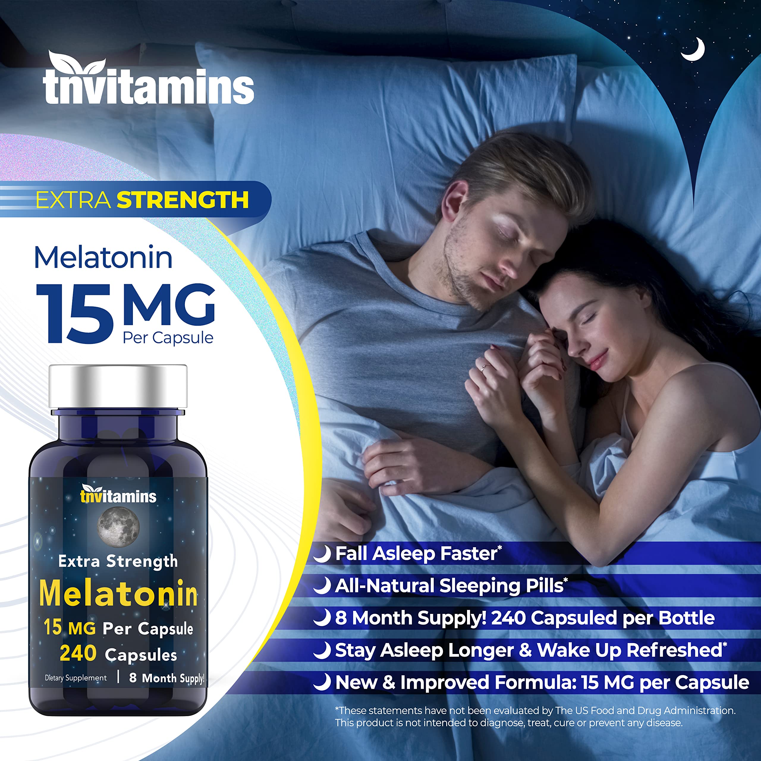 tnvitamins cápsula en mano enseña escala y facilidad de toma