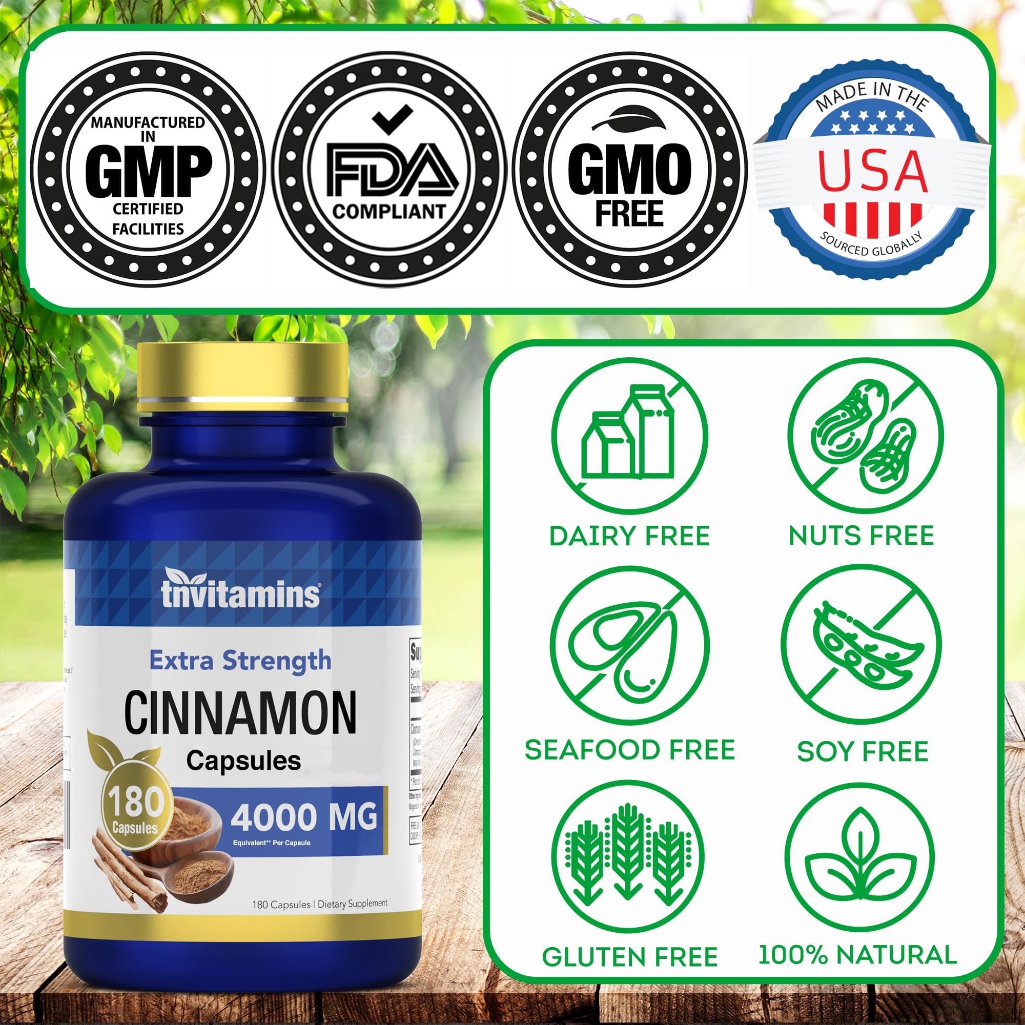 tnvitamins mezcla Cassia y Ceylon en presentación explicativa