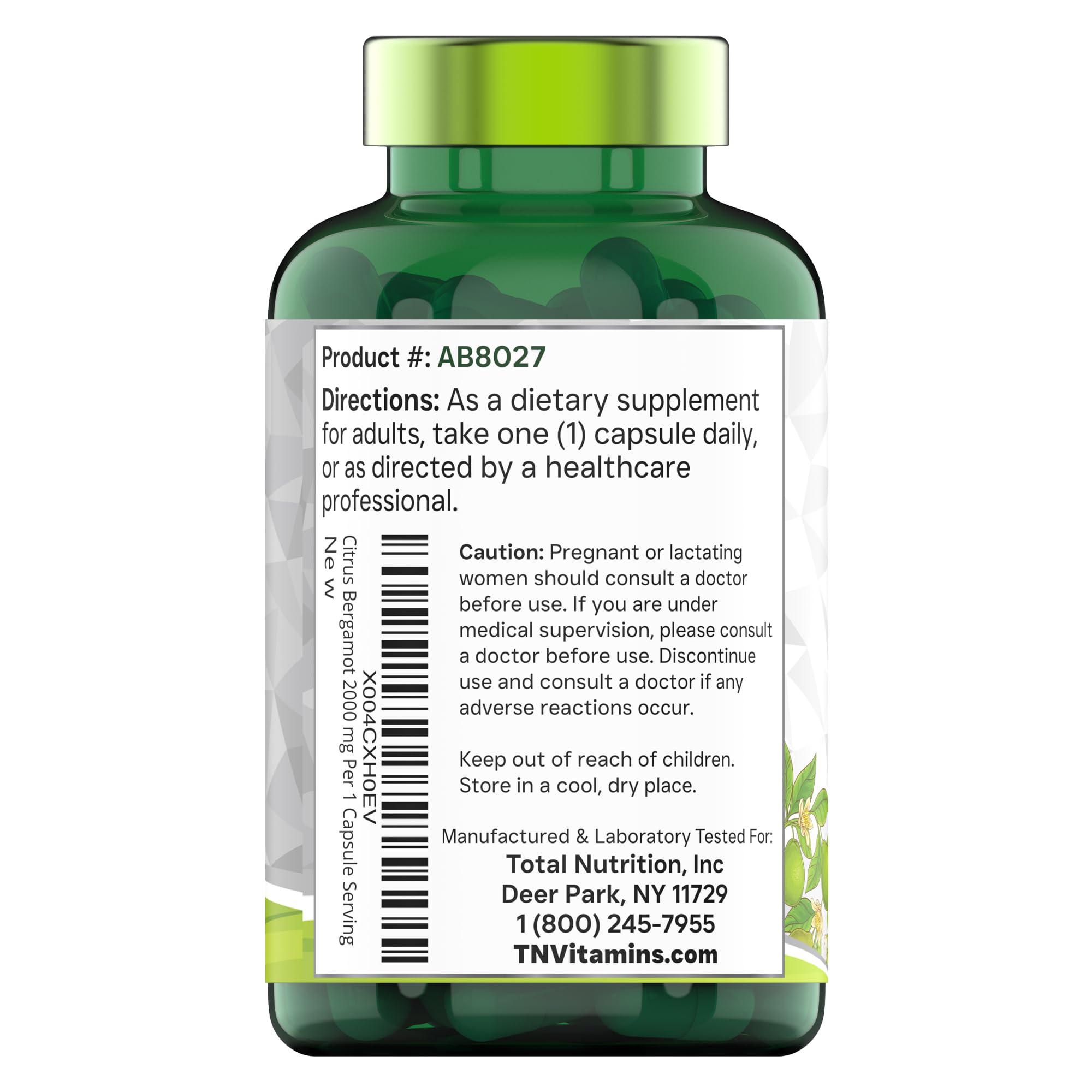 tnvitamins sello 'made in usa' en el envase destacando origen y control de calidad