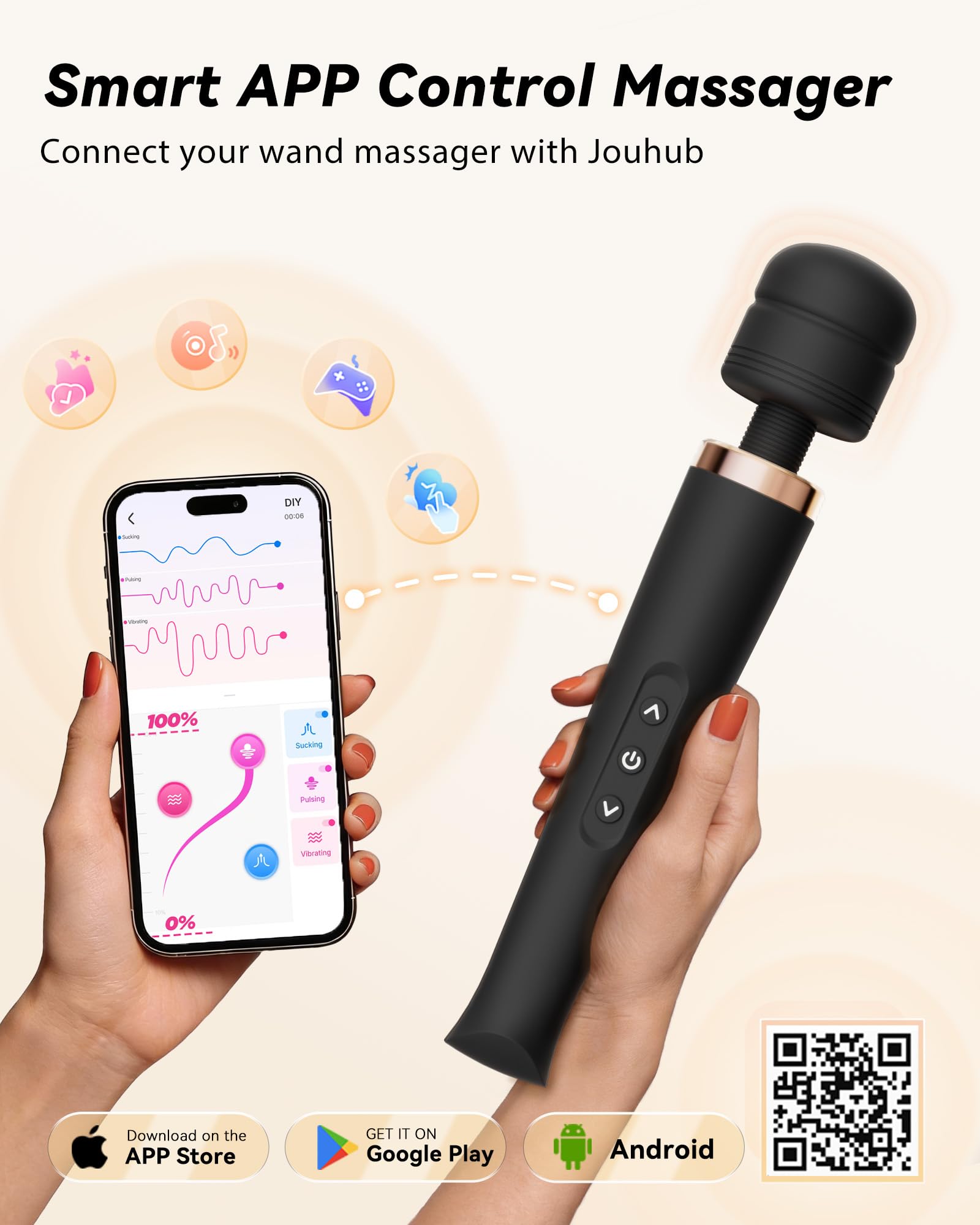 Toendi comparado en mano para apreciar tamaño portable y discreto