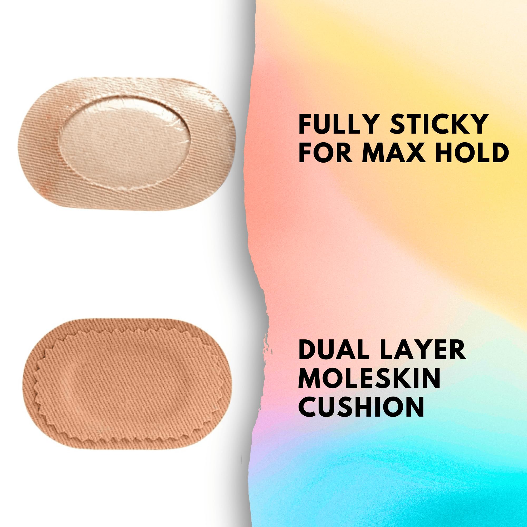 ToeTape comparación con moneda que muestra tamaño práctico y discreto